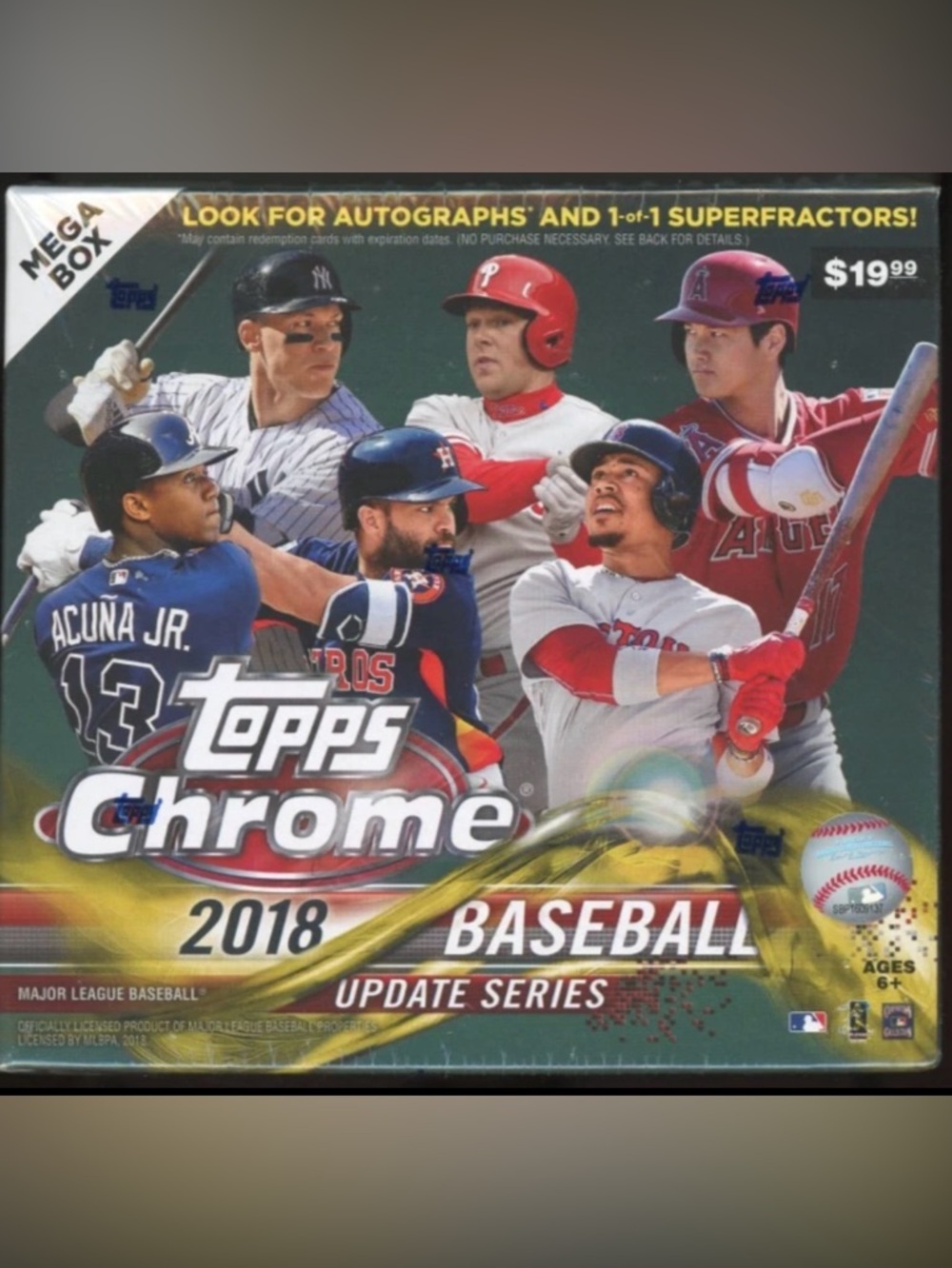 Topps Chrome 2018 Baseball Update Series Box - Sealed